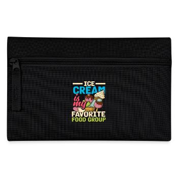 cream is my favorite flavor - Pencil Case - black - Front