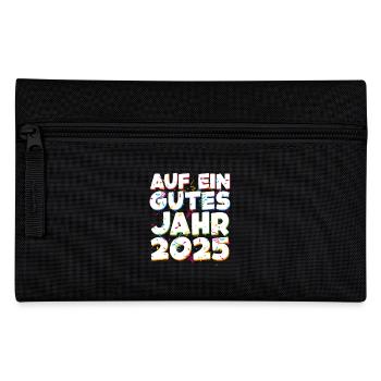 Silvester Party AUF EIN GUTES JAHR 2025 Feuerwerk - Federtasche - Schwarz - Vorne