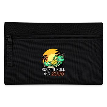 Turtle Rock N Roll Since 2026 Birthday - Pencil Case - black - Front