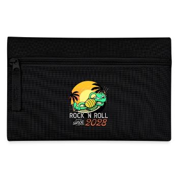 Turtle Rock N Roll seit 2028 Geburtstag - Federtasche - Schwarz - Vorne