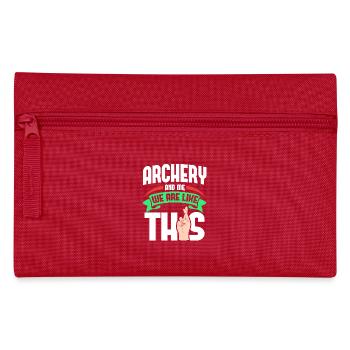 Archery Me Are Like - Pencil Case - red - Front
