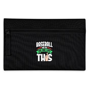 Baseball Me Are Like - Federtasche - Schwarz - Vorne