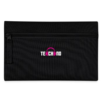 Techno Kopfhörer Für Techno Lover - Federtasche - Schwarz - Vorne