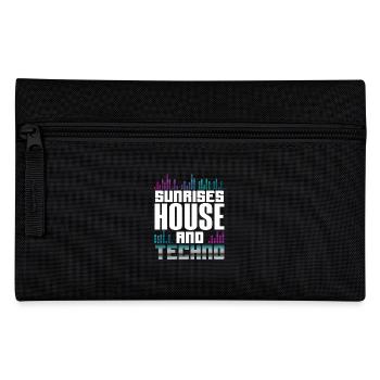 Sunrises House And Techno Lover - Pencil Case - black - Front