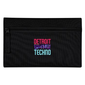 Detroit Techno Für Techno Lover - Federtasche - Schwarz - Vorne