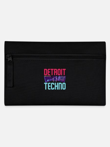 Detroit Techno Für Techno Lover - Federtasche - Schwarz