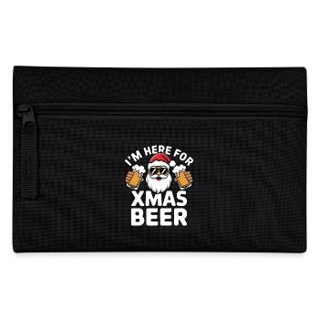 Weihnachtsmann Bier Weihnachten Spruch - Federtasche - Schwarz - Vorne