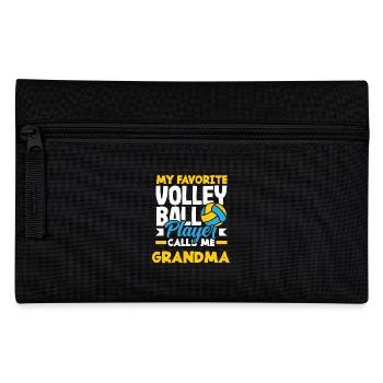 Mon joueur de volley-ball préféré prend mamie - Trousse - noir - Devant