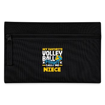 Mein Lieblings Volleyballspieler Nennt Mich Nichte - Federtasche - Schwarz - Vorne