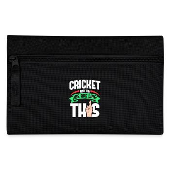 Cricket Me Are Like - Pencil Case - black - Front