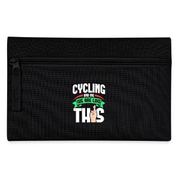 Cycling Me Are Like - Federtasche - Schwarz - Vorne