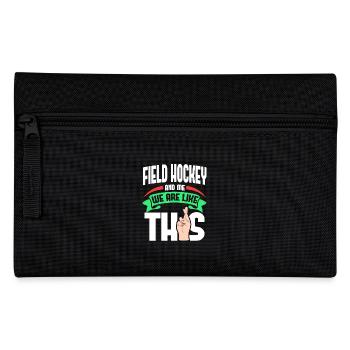 Field Hockey Me Are Like - Federtasche - Schwarz - Vorne