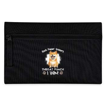 Rock Paper Scissors Shiba Inu Sarkasmus Humor - Federtasche - Schwarz - Vorne