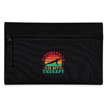 Fitness Motivation Bodybuilder Plyometrics Therapy - Pencil Case - black - Front