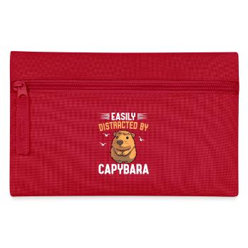 Capybara - Pencil Case - red - Front