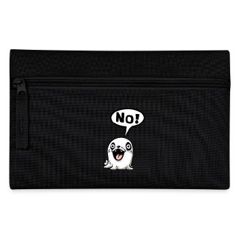 No Nope not today Funshirt Gift Idea Funny - Pencil Case - black - Front