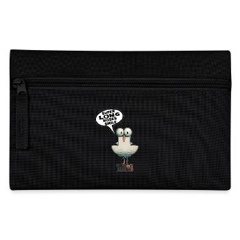 Möwe Spruch Moin Norden Lustiges Funshirt Geschenk - Federtasche - Schwarz - Vorne