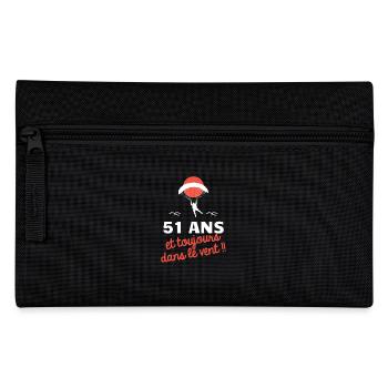idée cadeau anniversaire amateurs de parapente - Trousse - noir - Devant