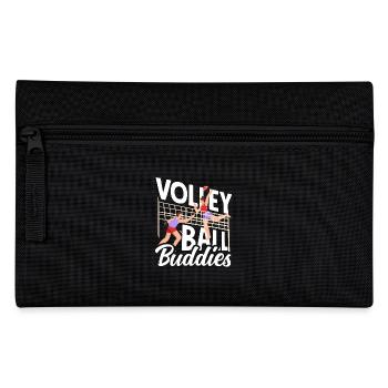 Volleyball Buddies Für Sportfans - Federtasche - Schwarz - Vorne