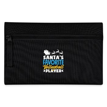 Volleyballspieler Weihnachtszeit Favorit - Federtasche - Schwarz - Vorne