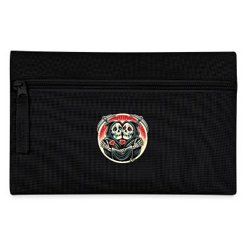 Grim Reaper twins crying and hugging each other - Pencil Case - black - Front