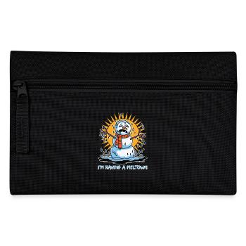I'm Having a Meltown Funny Snowman - Pencil Case - black - Front