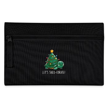 Écarquillage Mignonne Tortue de Noël - Trousse - noir - Devant