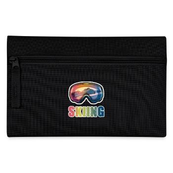 Ski goggles Ski Skiing - Pencil Case - black - Front