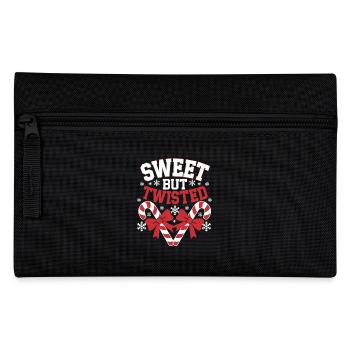 Candy Cane Sweet But Twisted Funny Christmas Xmas - Federtasche - Schwarz - Vorne