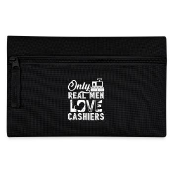 Cashier Real Men Love Cashiers - Pencil Case - black - Front