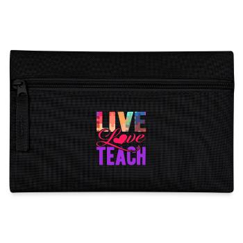 Autism Live Love Teach Autism - Pencil Case - black - Front