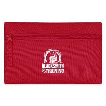 Blacksmith In Training - Pencil Case - red - Front