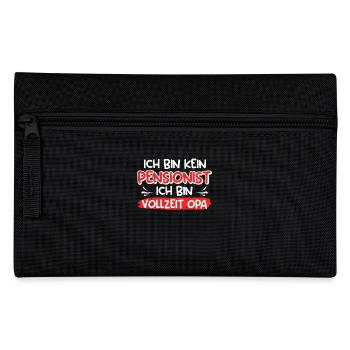 Opi BIN KEIN PENSIONIST ICH BIN VOLLZEIT OPA - Federtasche - Schwarz - Vorne