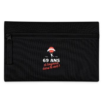 idée cadeau anniversaire amateurs de parapente - Trousse - noir - Devant