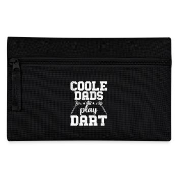 Dartspieler COOLE PAPAS SPIELEN DART Lustiges - Federtasche - Schwarz - Vorne
