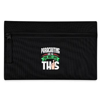 Parachuting Me Are Like - Pencil Case - black - Front