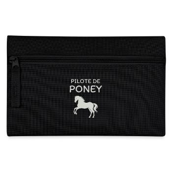 La vie est meilleure avec les chevaux - Trousse - noir - Devant