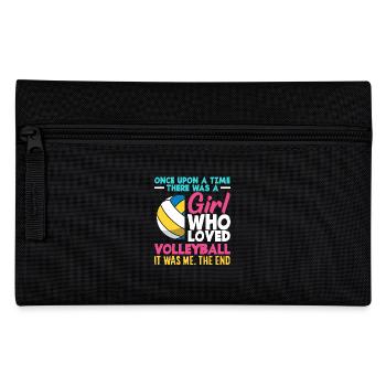 Girl Loved Volleyball It Was Me - Pencil Case - black - Front