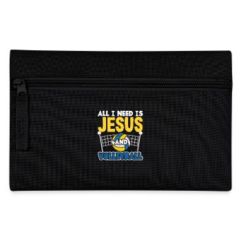 Tout ce dont j’ai besoin, c’est de Jésus et du volley-ball - Trousse - noir - Devant