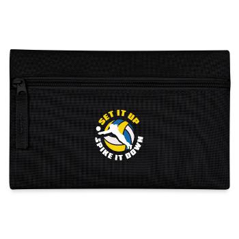 Volleyball Set It Up Spike It Down - Federtasche - Schwarz - Vorne