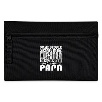 The Most Important People Call Me Curator Papa - Pencil Case - black - Front