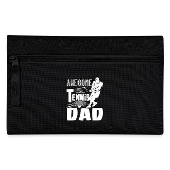 Awesome Tennis Dad - Pencil Case - black - Front