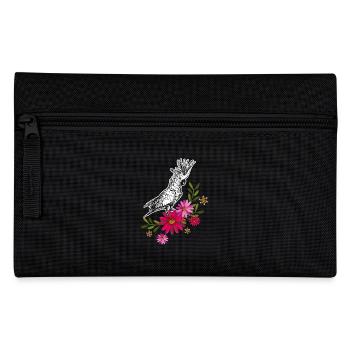 Cockatoo With Flowers - Pencil Case - black - Front