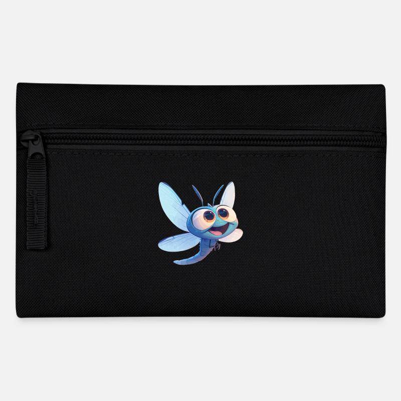 Libellen Libelle - Federtasche - Schwarz