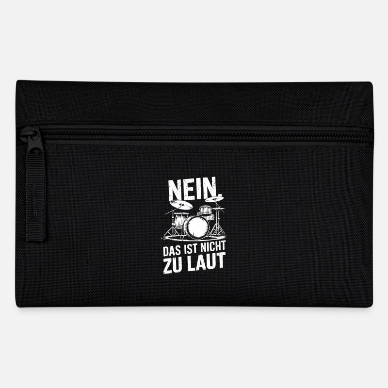 Drummer Schlagzeug Schlagzeuger Schlagzeugspieler - Federtasche - Schwarz