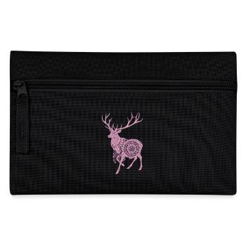 Mandala Hirsch Hirsche Mystisches Madalas - Federtasche - Schwarz - Vorne