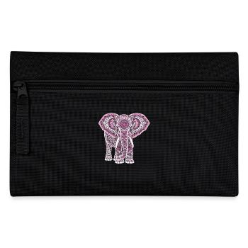 Mandala Elefant Elefanten Spiritueller Mandala - Federtasche - Schwarz - Vorne