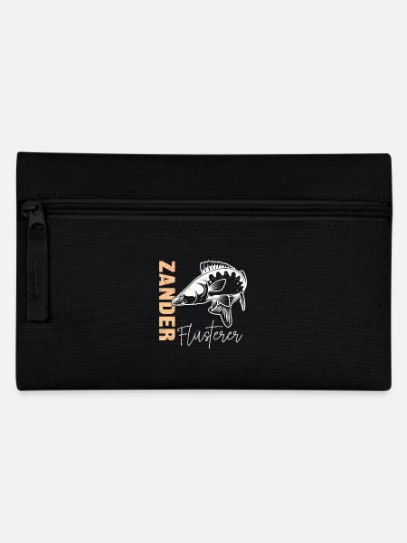 Angler ZANDER FLÜSTERER Angeln Hobby Angler - Federtasche - Schwarz