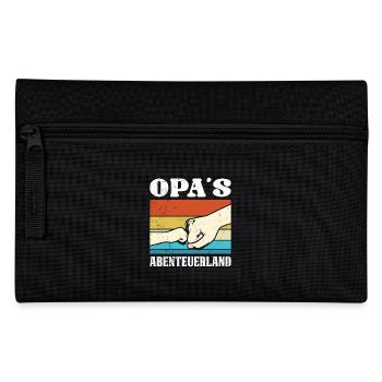 Großvater OPA'S ABENTEUERLAND Lustiges Opi - Federtasche - Schwarz - Vorne