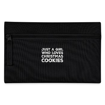 Just A Girl Who Loves Christmas Cookies Funny Xmas - Federtasche - Schwarz - Vorne